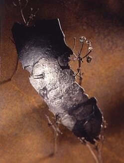 Brosche Eisen und Feinsilber