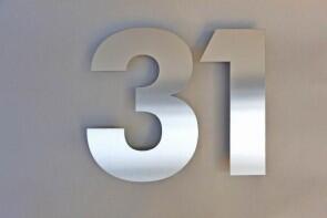 "31" Zweistellige Hausnummer