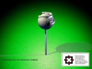 Ballspirale oder Ballsammler für den Abschlag auf dem Golfplatz