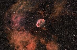NGC 6888, der Crescent Nebel am 8.11.2020