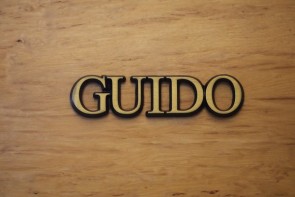 Aluminium Schriftzug "Guido"