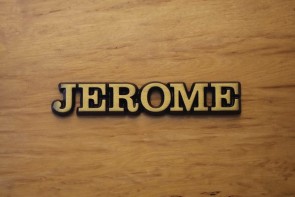 Aluminium Schriftzug "Jerome"