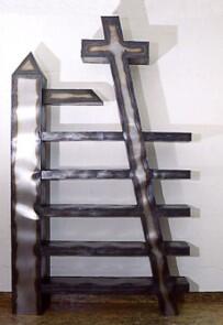 ′Metallsubjekt′ - 1 mm Stahlblech geschweißt, Höhe 250 cm