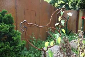 Huhn Skulptur aus rostigem Stahl