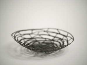 Spiralschale aus 4 mm Eisendraht