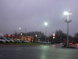Spiegelwerfersysteme für den Parkplatz des Bero Centers in Oberhausen