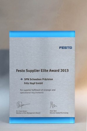 Festo Supplier Elite Award
