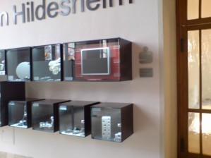 Sparkassenlogo in "Made in Hildesheim" aus Edelstahl gelasert und lasergrviert