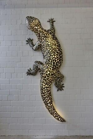 Echse, Gecko, Tierskulptur