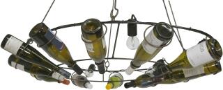 Luce Vinum 1 - ovaler Weinflaschen Leuchter