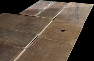 Küchenfronten aus 1,5 mm patiniertem Tombak