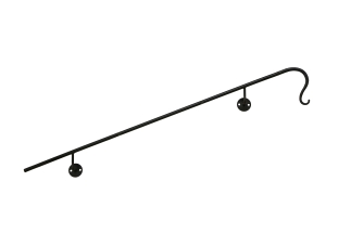 Handläufe mit einem ausgeschmiedeten Ende