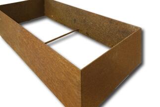 Hochbeet aus 3 mm rostigem Stahl