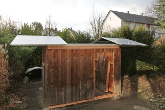 freitragendes Dach für eine Rolldach Sternwarte ohne Stützen