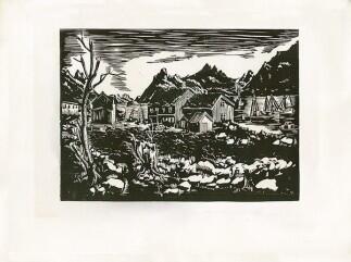 Linolschnitt von Gottfried Richter