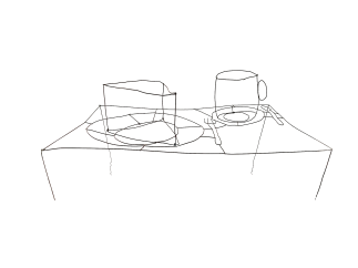 ne Tasse Kaffee und nen Stück Kuchen