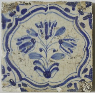 friesische Fliese aus dem 16. Jhdt.