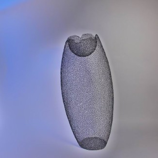 Doppelwandiges Gefäß aus 1,5 mm Stahldraht autogen geschweißt