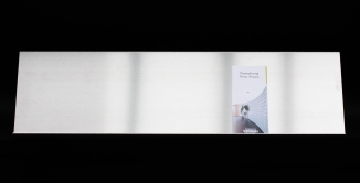 80 cm breite Edelstahl Prospektablage