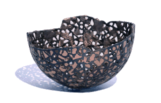 Schale flammoxidiert