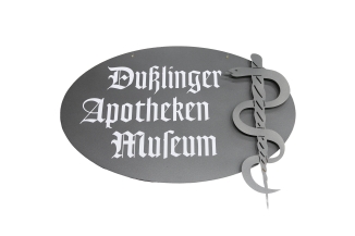 2 Schilder für einen geschmiedeten Ausleger