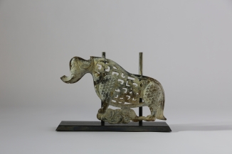 Sockel für einen Elefanten aus Jade