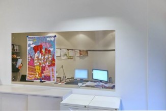 Magnetpinnwand aus Edelstahl walzblank