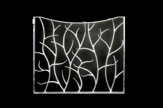 geschmiedetes Fußgängertor mit Astruktur