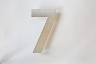 Edelstahl Hausnummer