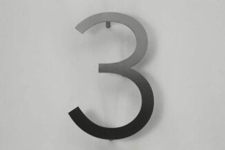 Edelstahl Hausnummer