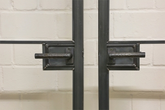 aus dem Feuer, geschmiedeter Türgriff für unsere Loft Türen