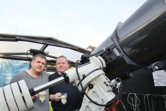 Friedhelm Hallmann zu Gast in unserer Sternwarte