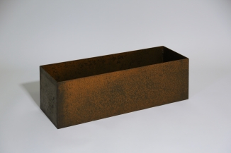 Pflanz Gefäß aus rostigem Stahl