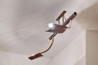 zweiflammige Schwanenhalsleuchte