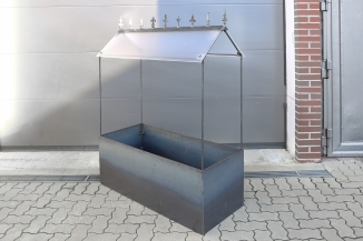 Tomatenhaus aus 12 mm Rundstahl und 3mm Stahlblech