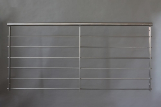 Franz. Balkon aus V2A Edelstahl mit 6 Relingstäben