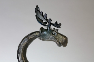 geschmiedeter Elch Kopf