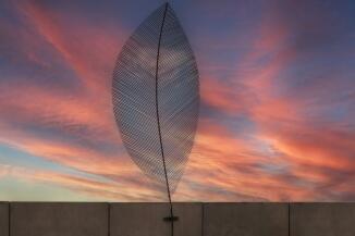 Riesiges Blatt aus 5 mm Rundstahl