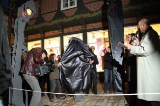 Sensationell !!! Eröffnung !!! sprechende Laternen in Celle