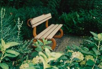 2 teilige Gartenbank für Tina Turner aus Grauguss