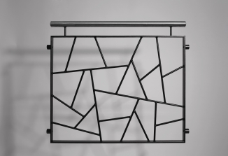 franz. Balkon mit Schmitzstruktur, verzinkt und lackiert