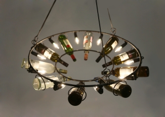 Kronleuchter aus Weinflaschen - Weinflaschenleuchter