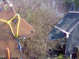 Steckenpferd aus Tapezierböcken