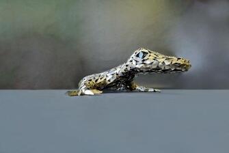 Echse, Gecko aus Stahl