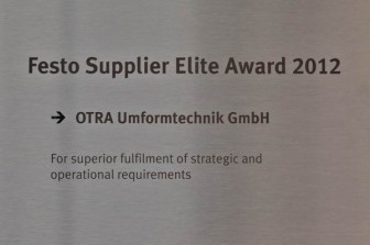 Festo Supplier Elite Award 2012