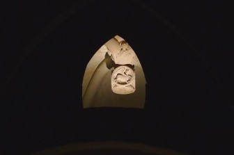 Probeleuchtung des Kreuzgang der Michaeliskirche in Hildesheim