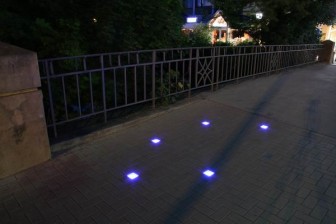 Beleuchtung der Brücke an der Westcellertorstraße in Celle