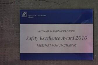 Safety Excellence Award 2011