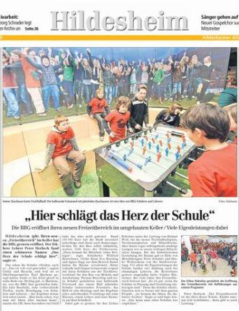 schöner Artikel über die RBG in der Hildesheimer Allgemeinen Zeitung am 21.01.09