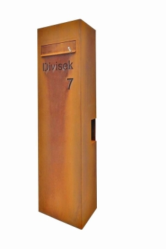 freistehende Briefkastensäulen aus Normal Stahl (Stahl S235)